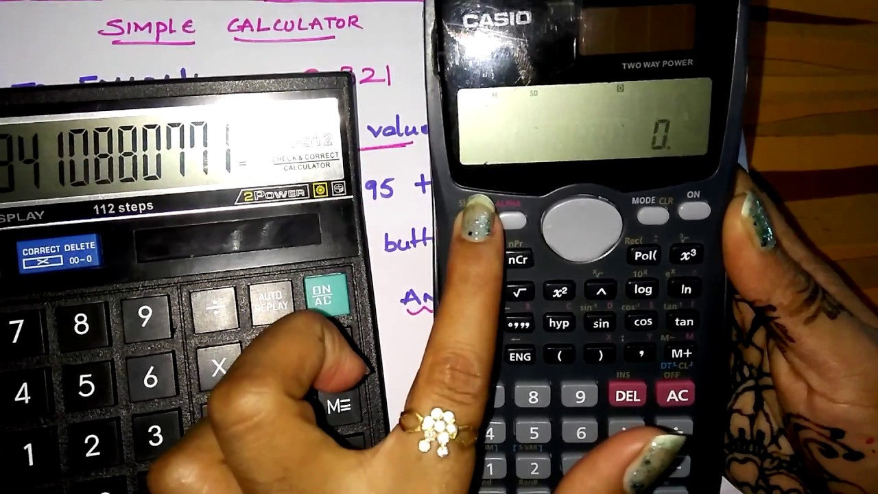 antilog on a scientific calculator